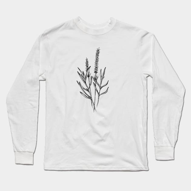 Lavender Long Sleeve T-Shirt by norakamuy